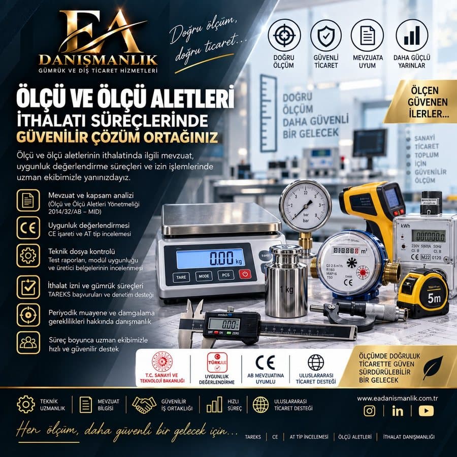 Ölçü ve Ölçü Aletleri İthalatı