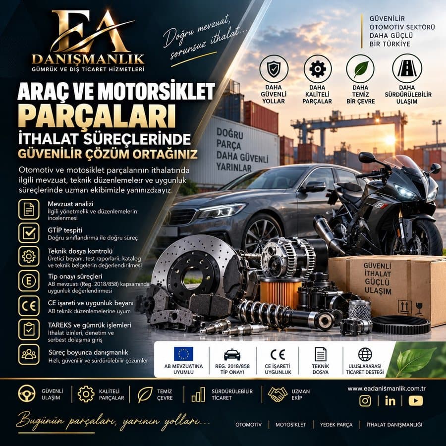 Araç ve Motosiklet Parçaları İthalatı